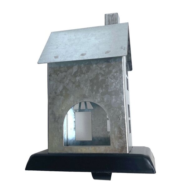 Christmas House Stocking Holder Galvanized Metal 7.5"  Rustic Farmhouse - Picture 2 of 6